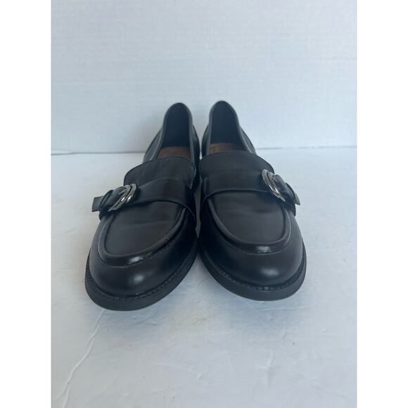 Easy Spirit Rache Comfort Slip On Black Leather Flat  Loafer Low Heel Shoes 9.5N - Picture 4 of 11